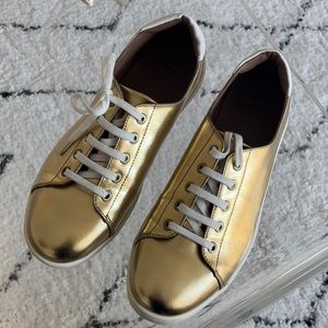 Gold Sneakers